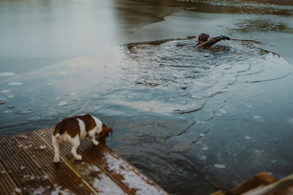 cold swimming at dunskey